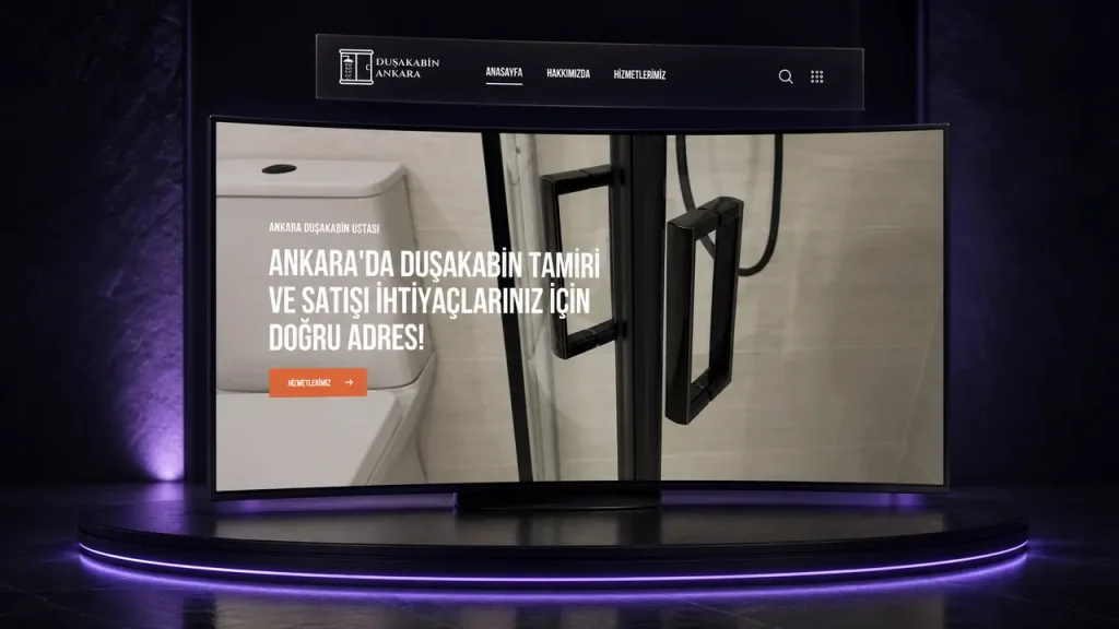 Duşakabinci Ankara web sitesi tasarımı