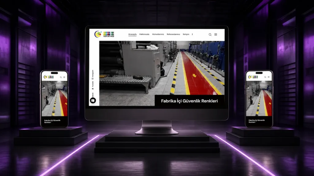 Fosforlu Yer Boyası web sitesi tasarımı