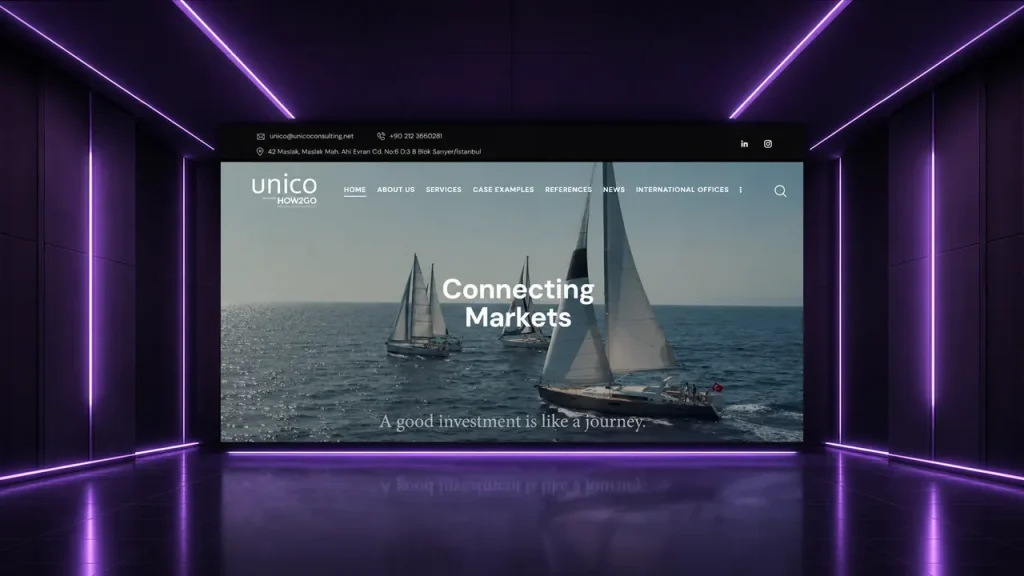 Unico Consulting web sitesi tasarımı